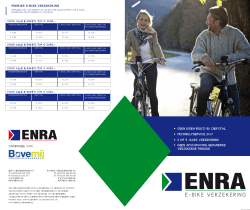 de E-bike verzekering