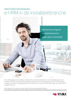 e-HRM in de installatiebranche