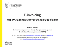3.3 e-invoicing: het efficiëntieproject van de nabije toekomst - V-ict-or