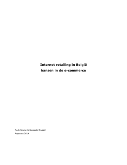 Internet retailing in Belgi&euml; kansen in de e-commerce