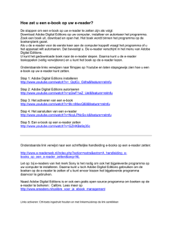 Hoe zet u een e-book op uw e