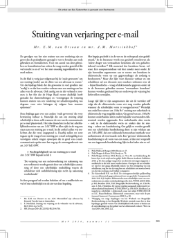 Stuiting van verjaring per e-mail