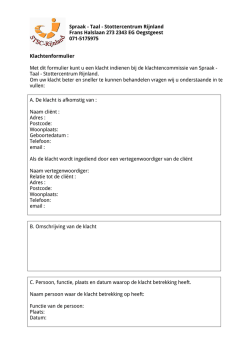 Stottercentrum Rijnland Frans Halslaan 273 2343 EG Oegstgeest