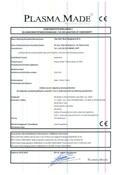 CONFORMITEITSVERKLAÈING /