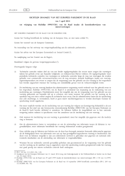 Richtlijn 2014/46/EU - Eerste Kamer der Staten