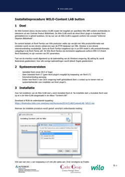 Installatieprocedure Wilo-CLAB