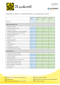 AutoCAD LT 2015 vs. voorgaande versies