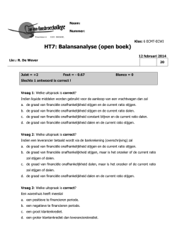 HT7: Balansanalyse (open boek)