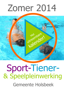 Sport- Tiener- Zomer 2014