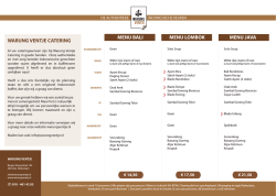 Catering Menu Warung Ventje definitief