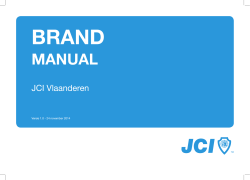 Brand Manual JCI Vlaanderen