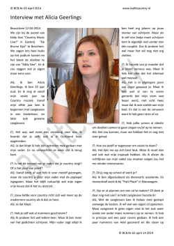 Interview met Alicia Geerlings