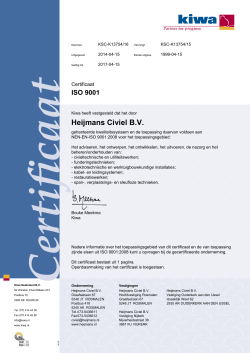 Certificaat - ISO 9001