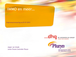 iWMO en meer&hellip; - Platform IZO