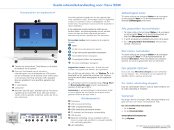 Snelle referentiehandleiding voor Cisco DX80