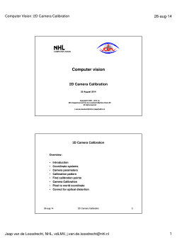 NHL Centre of Expertise Computer Vision