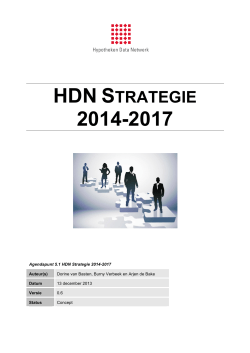 hdn strategie 2014-2017 - Hypotheken Data Netwerk
