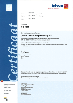 ISO 9001:2008 gecertificeerd