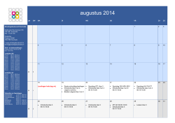 jaarkalender 2014-2015 - Scholingsboulevard Enschede