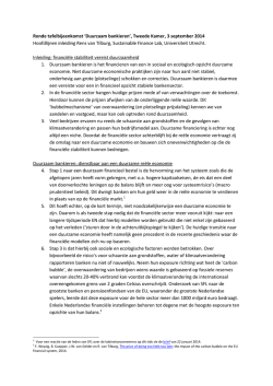 Duurzaam bankieren - Sustainable Finance Lab