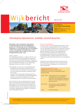 Wijkbericht - Gemeente Utrecht