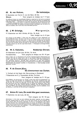 63. A. van Hulzen, De hulsttakjes. 64. J. W. Grisnigt