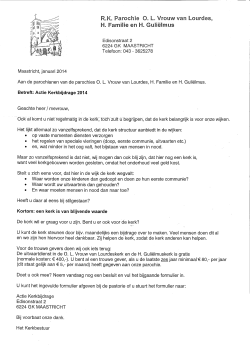 Download brief en formulier Kerkbijdrage 2014