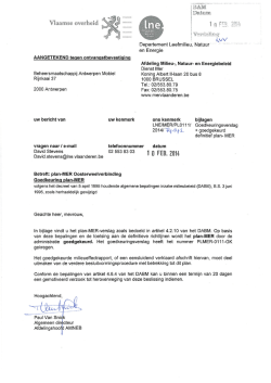 Goedkeuringsverslag van dienst Mer eindrapport