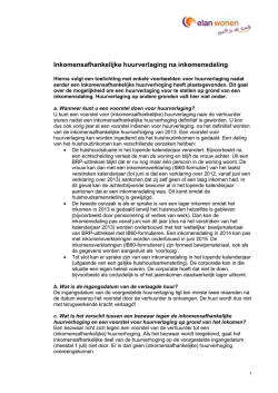 Inkomensafhankelijke huurverlaging na inkomensdaling