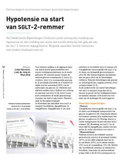 Hypotensie na start van SGLT-2-remmer