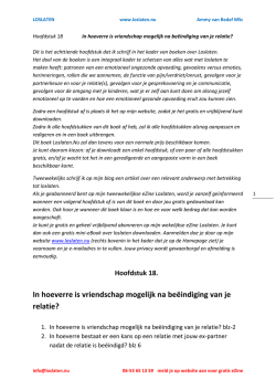 In hoeverre is vriendschap mogelijk na beëindiging