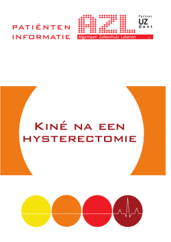 Kin&eacute; na een hysterectomie - Algemeen Ziekenhuis Lokeren