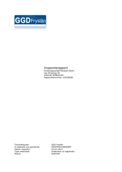 Inspectierapport definitief kdv Flexkidz onderzoek na registratie 03
