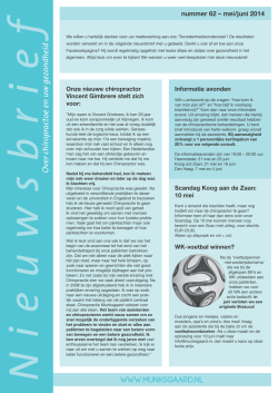 sbrief Over chiropractoe en uw gezondheid