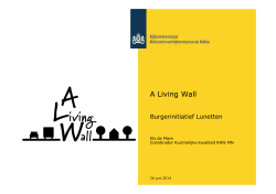Maatschappelijke participatie: A Living Wall