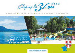 Brochure - Camping Les 3 Lacs