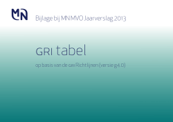 GRI tabel - MN Jaarverslag 2013