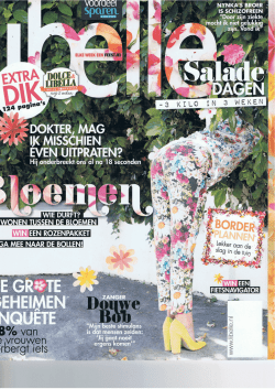 Interview Libelle, april 2014