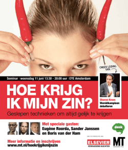Hoe krijg ik mijn zin?