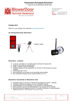 Download Prijslijst - BlowerDoor Techniek Nederland