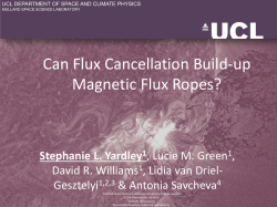 Can flux cancellation build-up magnetic flux ropes? - Yardley