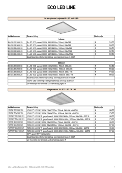 Intra Lighting Eco Led Line