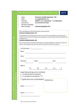 incasso - Kennemer Invaliden Sportclub