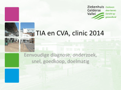 TIA/CVA: de diagnose - Ziekenhuis Gelderse Vallei