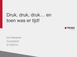 Druk, druk, druk&hellip; en toen was er tijd!
