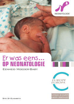 Brochure : Er was eens... op Neonatologie