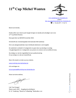 Info en inschrijving