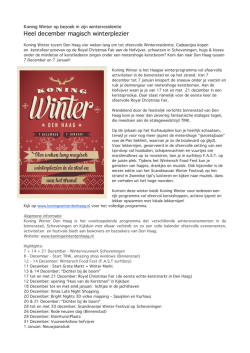 Heel december magisch winterplezier - Koning Winter Weken