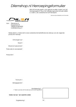 Dilemshop.nl Herroepingsformulier