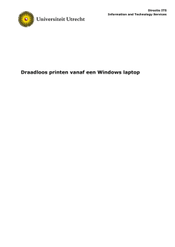 Draadloos printen vanaf een Windows laptop